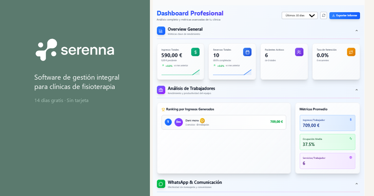 Fisioterapeuta optimizando el SEO local de su clínica desde el ordenador